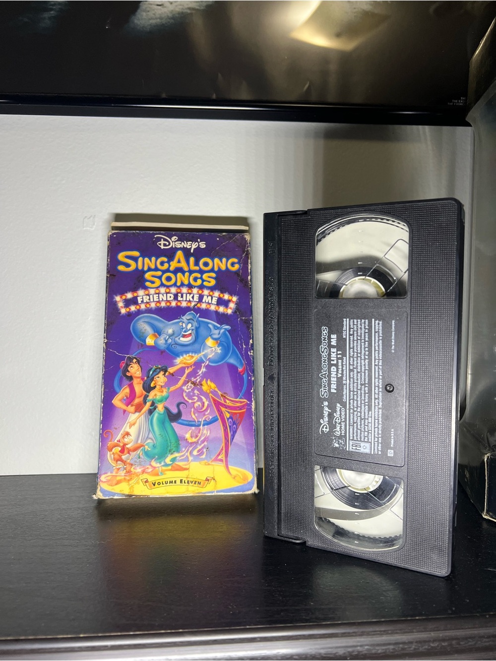 Disney Sing-Along Songs: Friend Like Me VHS with Colorful Purple Cover